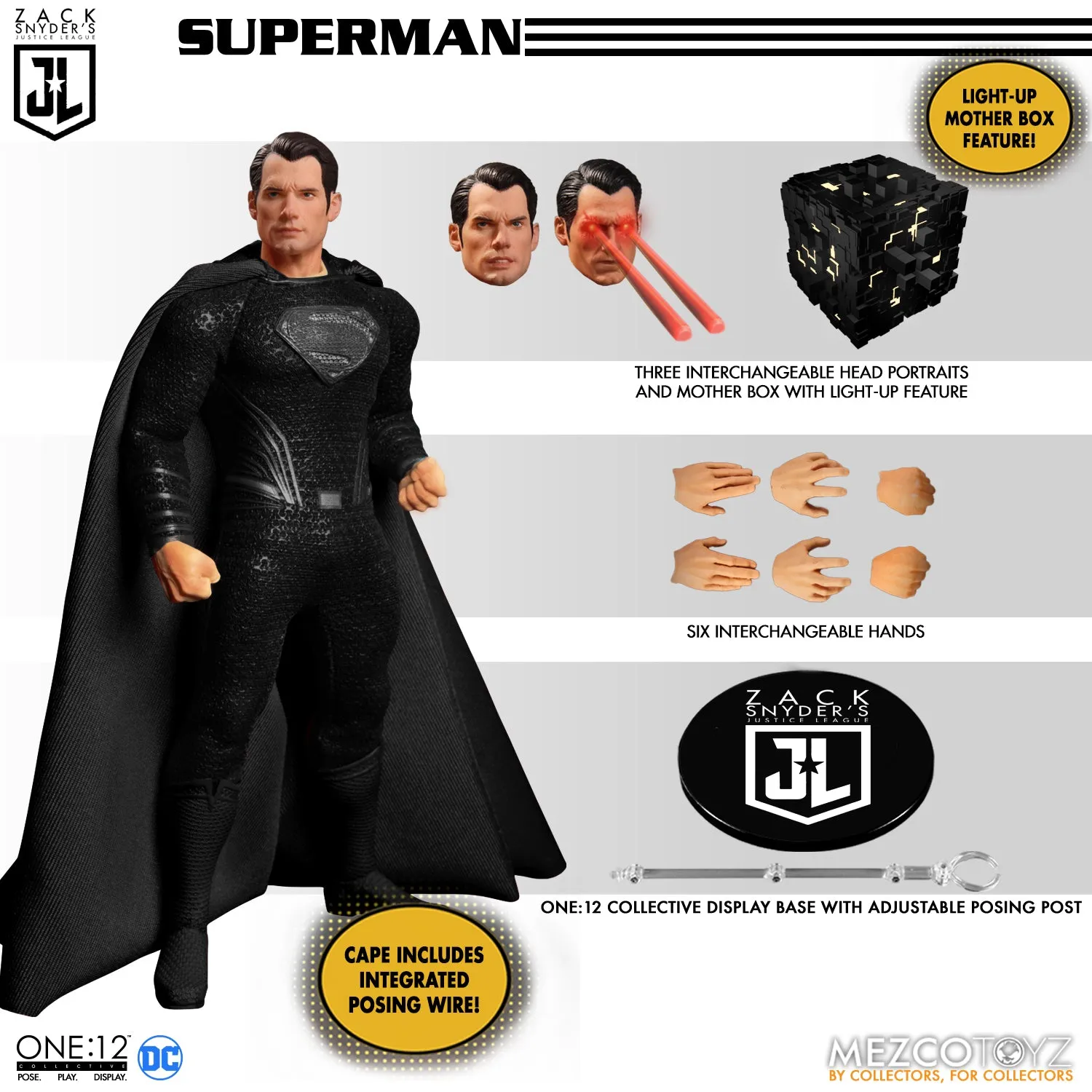 Zack Snyder's Justice League One:12 Collective Deluxe Box Set Articulated Model Desktop Toy
