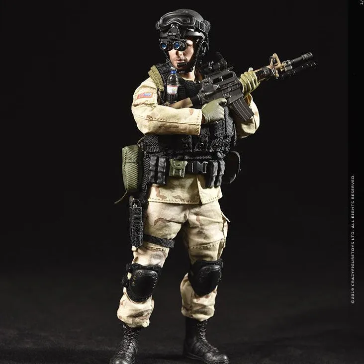 Adult Collectible Family friendly CRAZY FIGURE LW005 Delta Special Force Master Sergeant  1/12 Scale Figure