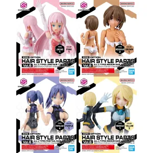Legacy Leave [Backorder] Bandai Hobby 30MS OPTION HAIR STYLE PARTS Vol.6 ALL 4 TYPES