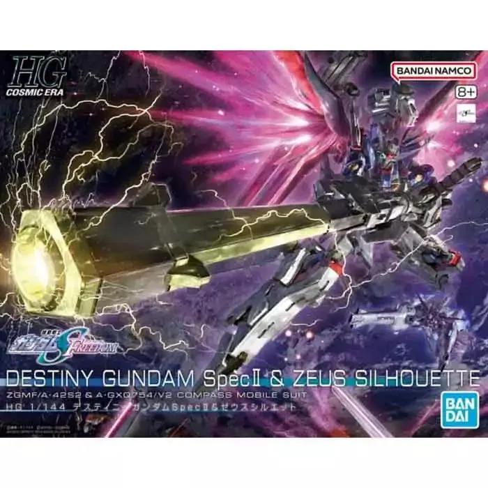 Geography Exploration [Backorder] Bandai Hobby HGCE 1/144 #258 Destiny Gundam Spec II & Zeus Sillouette