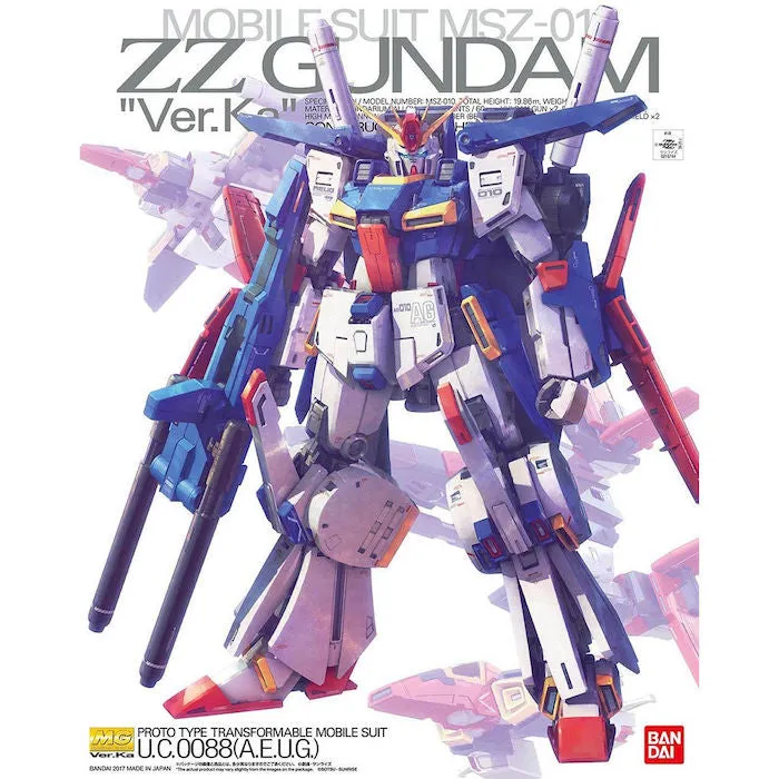 Skateboard Design Character Arc [Backorder] Bandai Hobby MG 1/100 ZZ Gundam Ver.Ka (5063151)