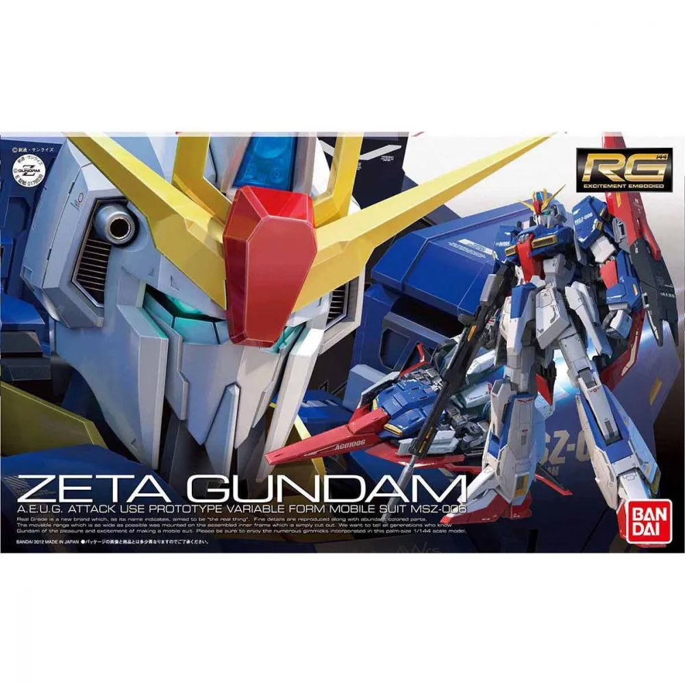 [Backorder] Bandai Hobby RG 1/144 #10 Zeta Gundam (5061599) Machine learning