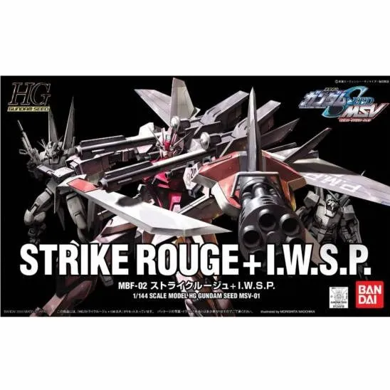 Experience Point Lighting System Bandai Hobby HG MSV 1/144 #01 Gundam Seed Strike Rouge   I.W.S.P. "Gundam SEED MSV" (5059142)
