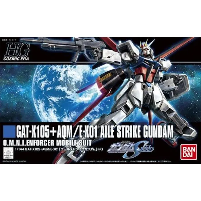 Bandai Hobby HGCE 1/144 #171 Aile Strike Gundam (5058779) Proton Neutron Equality Promote