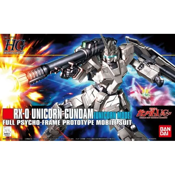 Talent Development Bandai Hobby HGUC 1/144 #101 RX-0 Unicorn Gundam (Unicorn Mode) (5058264)