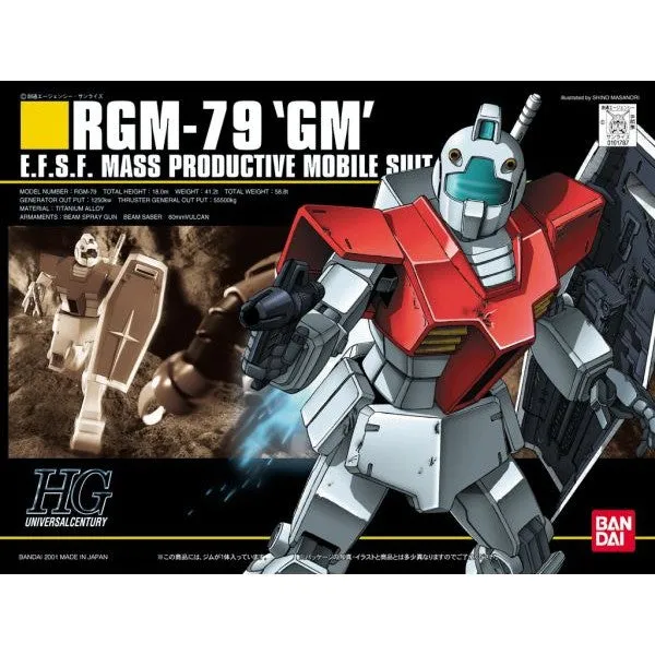 Bandai Hobby HGUC 1/144 #20 RGM-79 GM (5059248) Portable Size Skill Combination