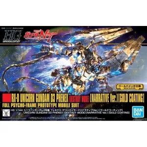 Lab Safety Science Experiment Bandai Hobby HGUC 1/144 #216 Unicorn Gundam 03 Phenex Destroy Mode NT. Ver. Gold Coating "Gundam NT" (5055342)