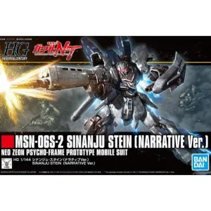 Bandai Hobby HGUC 1/144 #217 Sinanju Stein (Narrative Ver.) 'Gundam NT' (5055348) Building Blocks