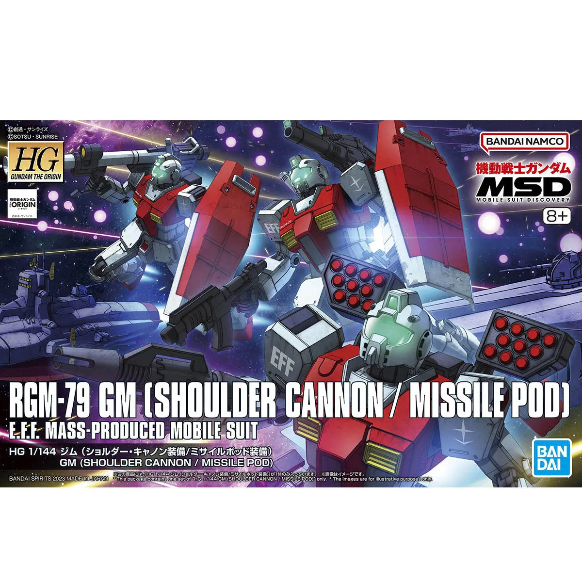 Bandai Hobby HGUC 1/144 GM (SHOULDER CANNON / MISSILE POD) (5065714) Audio Engine