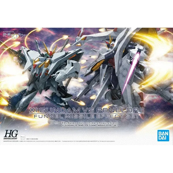 Bandai Hobby HGUC 1/144 XI GUNDAM VS PENELOPE FUNNEL MISSILE EFFECT SET (5061332) Interface Upgrade Contentment Reach