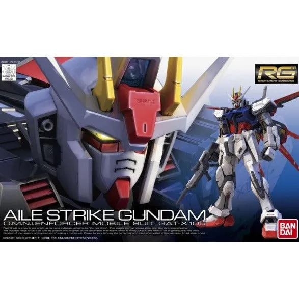 Research Project Bandai Hobby RG 1/144 #03 GAT-X105 Aile Strike Gundam "Gundam SEED"
