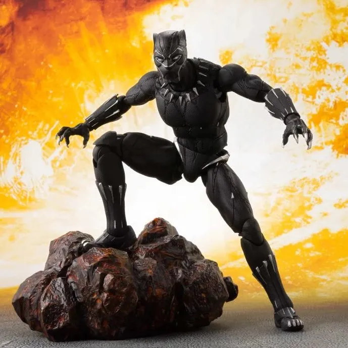 Cowboy Sculpture Blockbuster Film Bandai Tamashii Nations S.H.Figuarts Avengers: Infinity War Black Panther and Tamashii Effect Rock