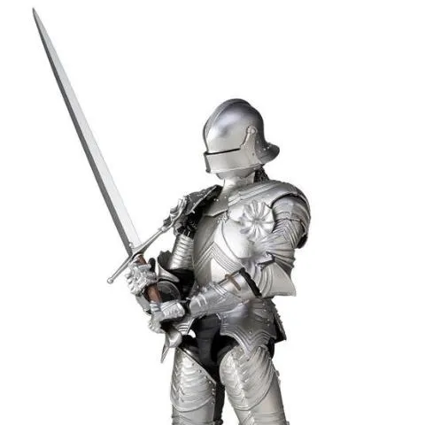 Kaiyodo KT Project KT-021 Takeya Style Jizai Okimono Kitaro 15th Century Gothic Field Armor (Silver) Military Figure