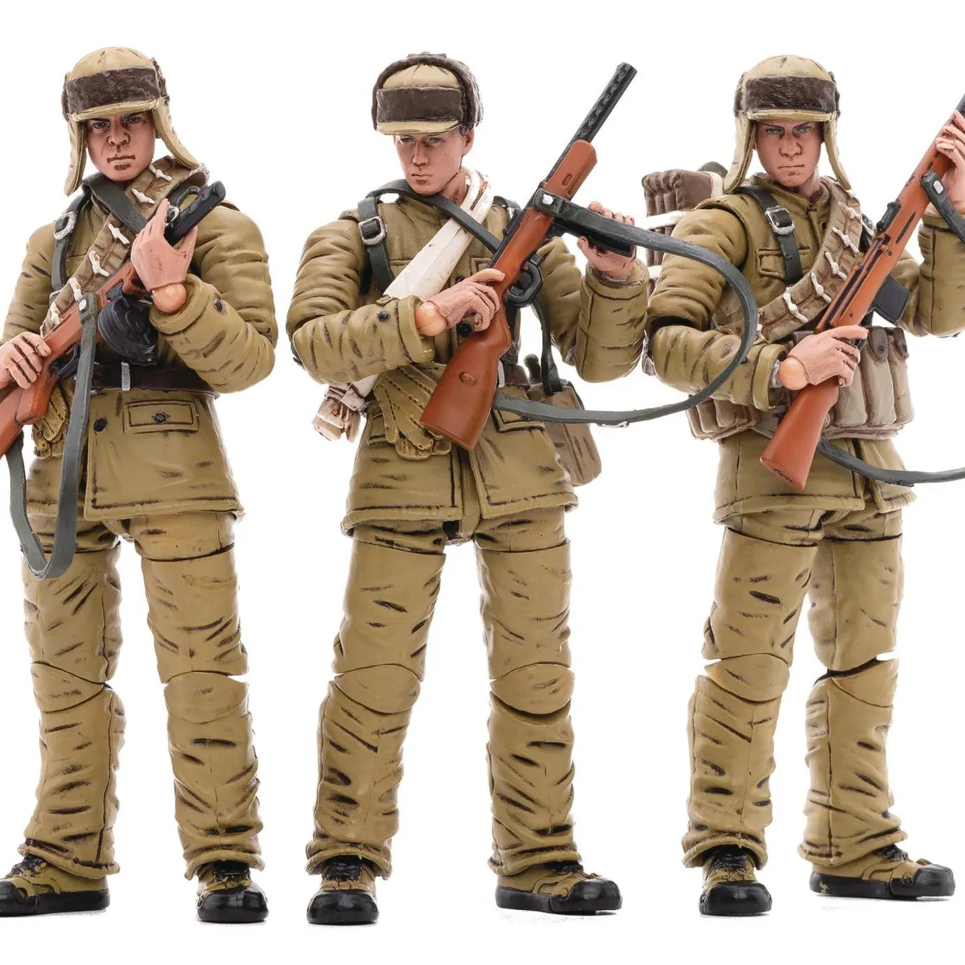 Tourist Memorabilia JOY TOY CHINESE PEOPLES VOLUNTEER ARMY (WINTER) 1/18 FIGURE 3PK