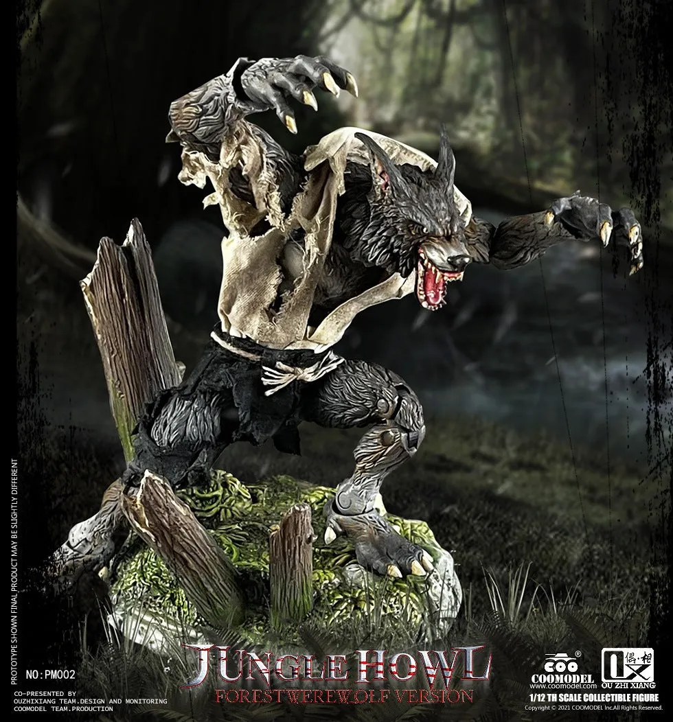 Character Model COOMODEL [CM-PM002] 1/12 Palmtop Monsters Jungle Howl Forest Werewolf Deluxe Version