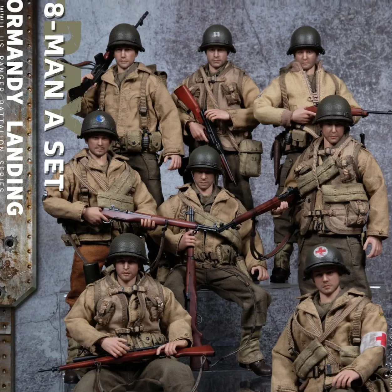 CRAZY FIGURE [CF LTY001] 1:12 WWII U.S. Army On D-Day Deluxe Edition Metaverse Asset