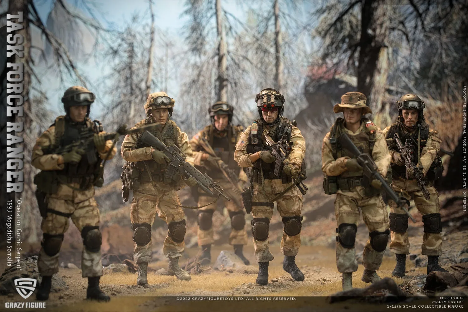 Ocean Creature Teen Bedroom CrazyFigure [CF-LTY002] US Military 75th Rangers & Delta Special Force 1/12