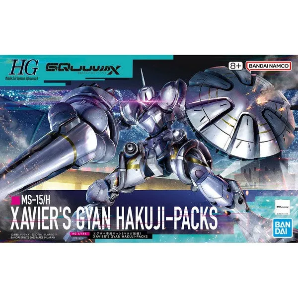 Human Body Bandai Hobby HG 1/144 "GQuuuuuuX" XAVIER'S GYAN HAKUJI-PACKS