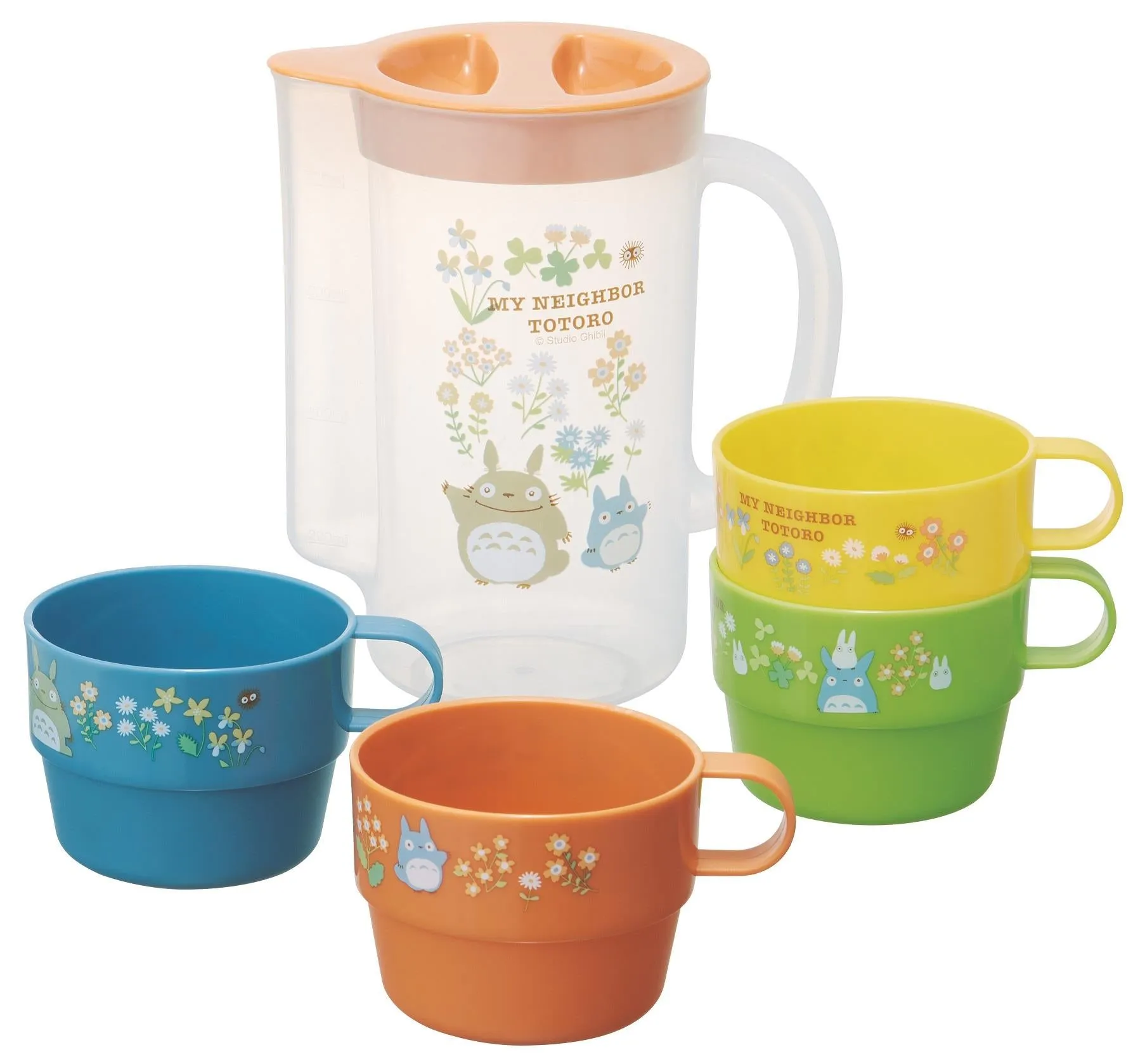 Biodegradable material My Neighbour Totoro: Totoro Flower Stackable Cups and Pitcher