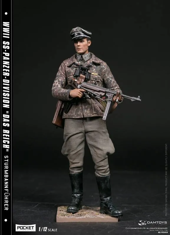 DAMTOYS PES003 1/12 POCKET ELITE SERIES WWII SS-Panzer-Division "Das Reich" Flying Pose