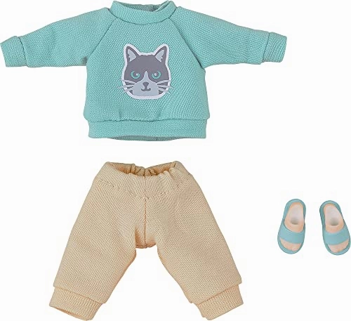 Established Maker Nendoroid Doll Outfit Set Sweatshirt and Sweatpants (Light Blue)