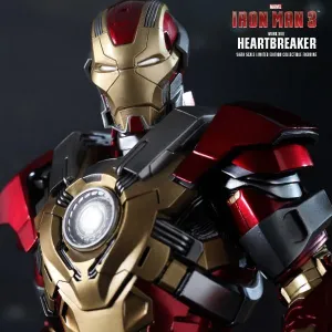 Hot Toys MMS212 Iron Man Mark 17 Heartbreaker 1/6 Scale Action Figure Durable Material Premium Statue