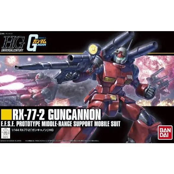 Bandai Hobby HGUC 1/144 #190 RX-77-2 Guncannon Science Kit