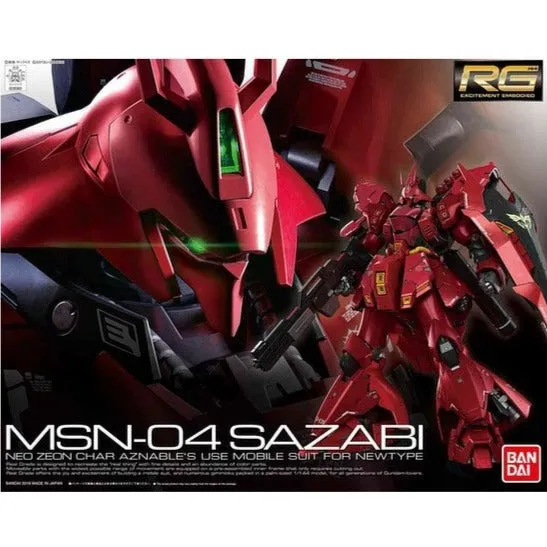 Bandai Hobby RG 1/144 #29 SAZABI (5061605) Memory enhancement