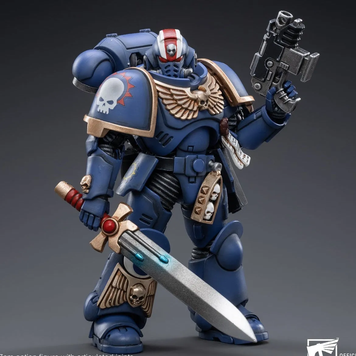 WARHAMMER 40K Ultramarines Primaris Lieutenant Erastus Garden Ornament Toy Sculpture
