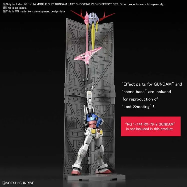Integrity Keep Bandai Hobby RG 1/144 Zeong & Last Shooting Effect Model Kit Set