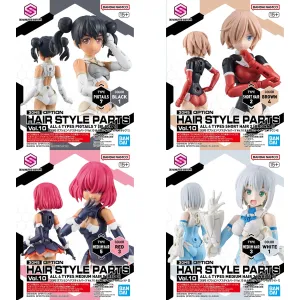 GPS Tracker [Backorder] Bandai Hobby 30MS OPTION HAIR STYLE PARTS Vol.10 ALL 4 TYPES