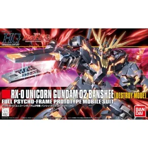 [Backorder] Bandai Hobby HGUC 1/144 #134 Unicorn Gundam 02 Banshee (Destroy Mode) (5057983) Challenge Level