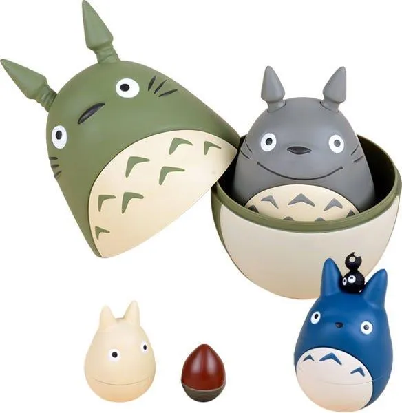 My Neighbour Totoro: Totoro Nesting Doll Figure Set Polymer Clay Superhero Toy