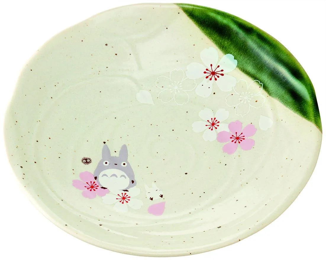 Disney Character Geek Culture My Neighbour Totoro: Totoro Traditional Japanese Dinner Plate (Sakura/Cherry Blossom)