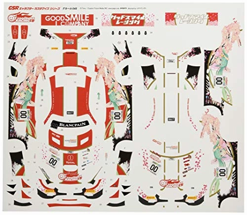 Hatsune Miku GT Project Good Smile Hatsune Miku AMG 2017 SPA24H Ver. 1/24 Scale Decals Cultural Icon