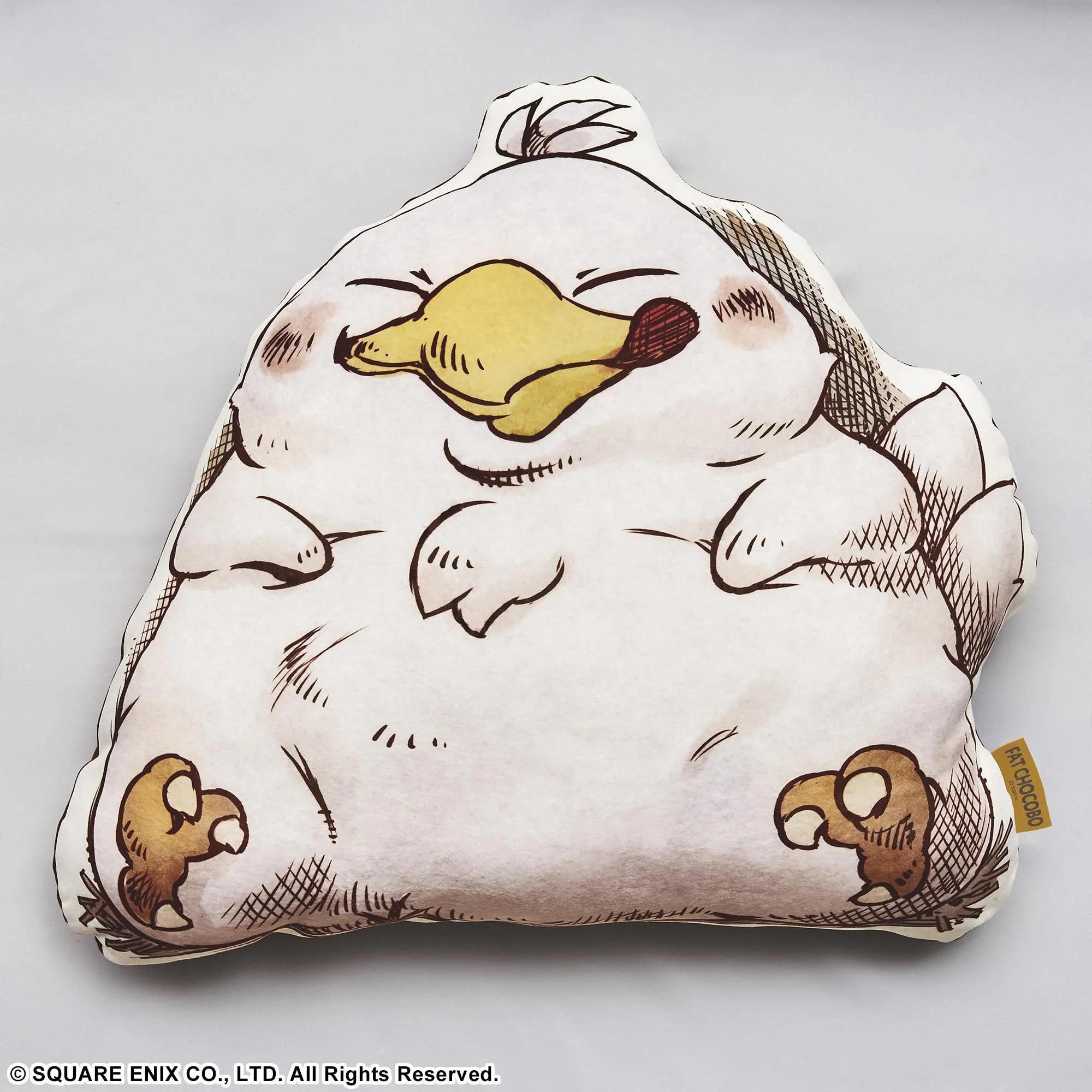 Study room Final Fantasy: Fat Chocobo Fluffy Fluffy Die-Cut Cushion