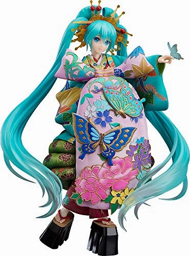 Hatsune Miku (Chokabuki Kuruwa Kotoba Awase Kagami Ver. version) - 1/7 scale - Vocaloid Collectible Goods Pewter Figure