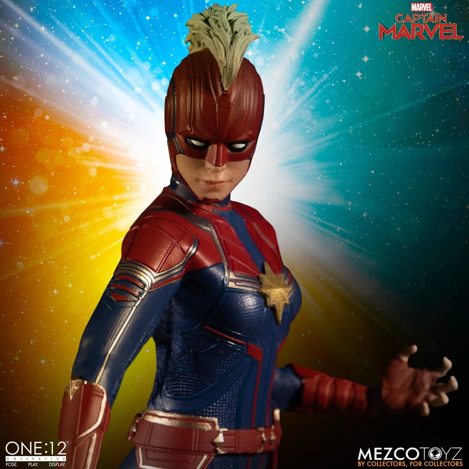 Mezco One:12 Captain Marvel Fashion Doll Polymer Clay