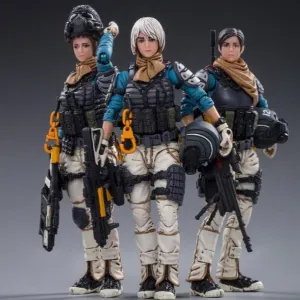 JOY TOY STARHAWK 12TH PERON PATROL 1/18 FIGURE 3PK Superhero Statue