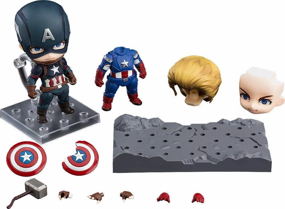 Resin Statue Avengers: Endgame - Captain America - Nendoroid #1218-DX - Endgame Edition, DX Ver. (Good Smile Company)