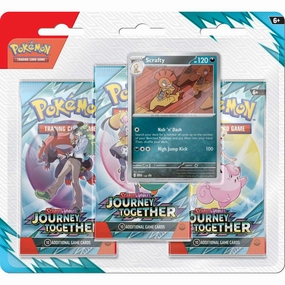 Surprise Find Reveal POK??MON TCG Scarlet & Violet 9 Journey Together Three Booster Blister