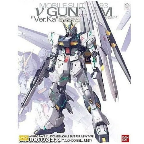 Bandai Hobby MG 1/100 Nu Gundam Ver.Ka (5055454) Challenge Overcome Hockey Stick
