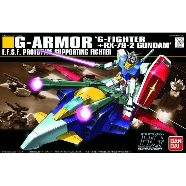 Bandai Hobby HGUC 1/144 #50 G-ARMOR "Mobile Suit Gundam" (5060394) Lead Free Little Artist