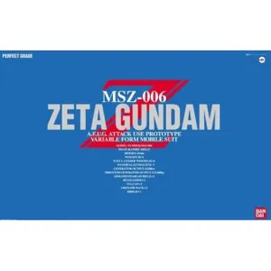 Calming Effect Developmental Stage Bandai Hobby PG 1/60 MSZ-006 Zeta Gundam (0075680)