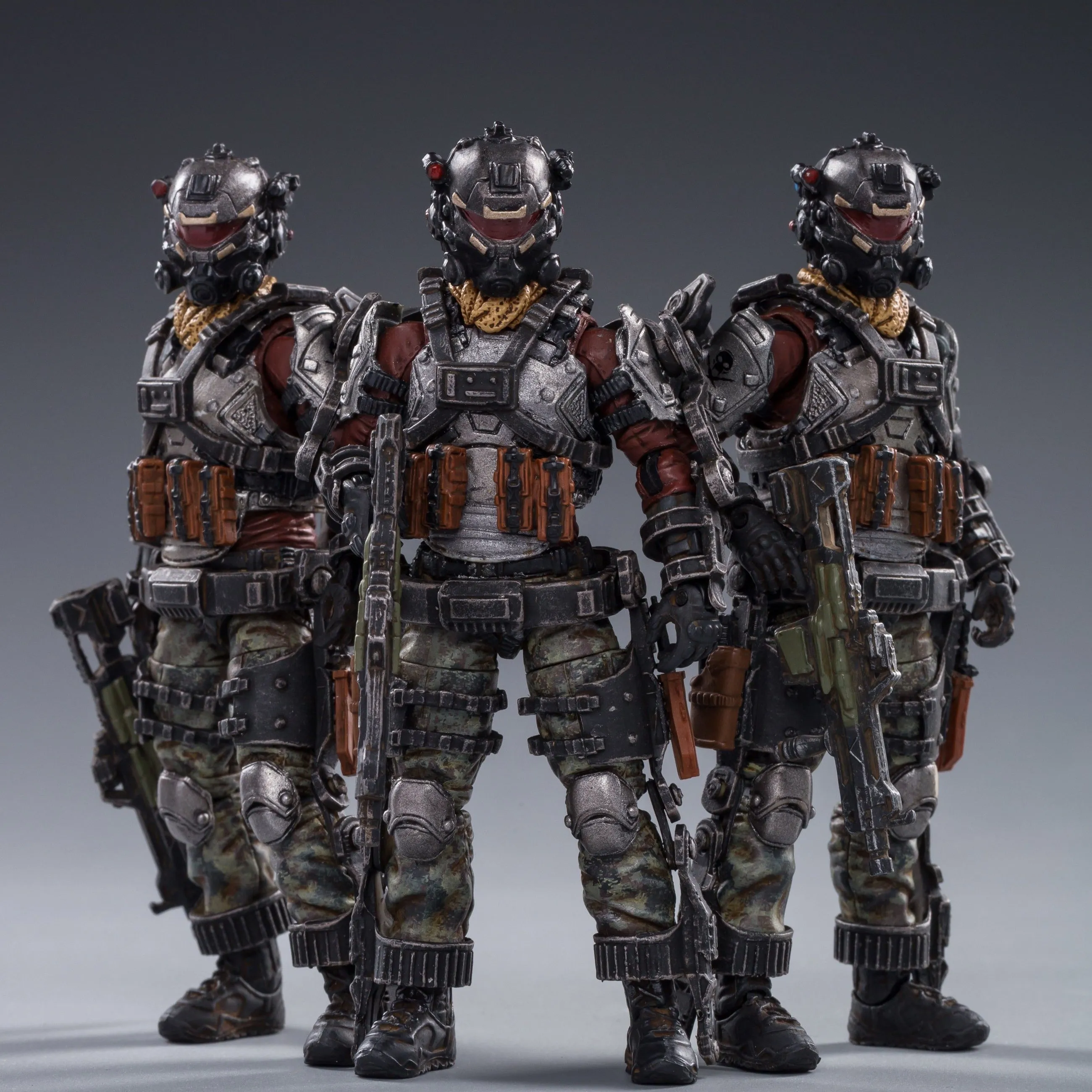 JOY TOY SKELETON FORCES DOUBLE SICKLE SQUAD 1/18 FIGURE 3PK Customizable Toy Ocean Creature