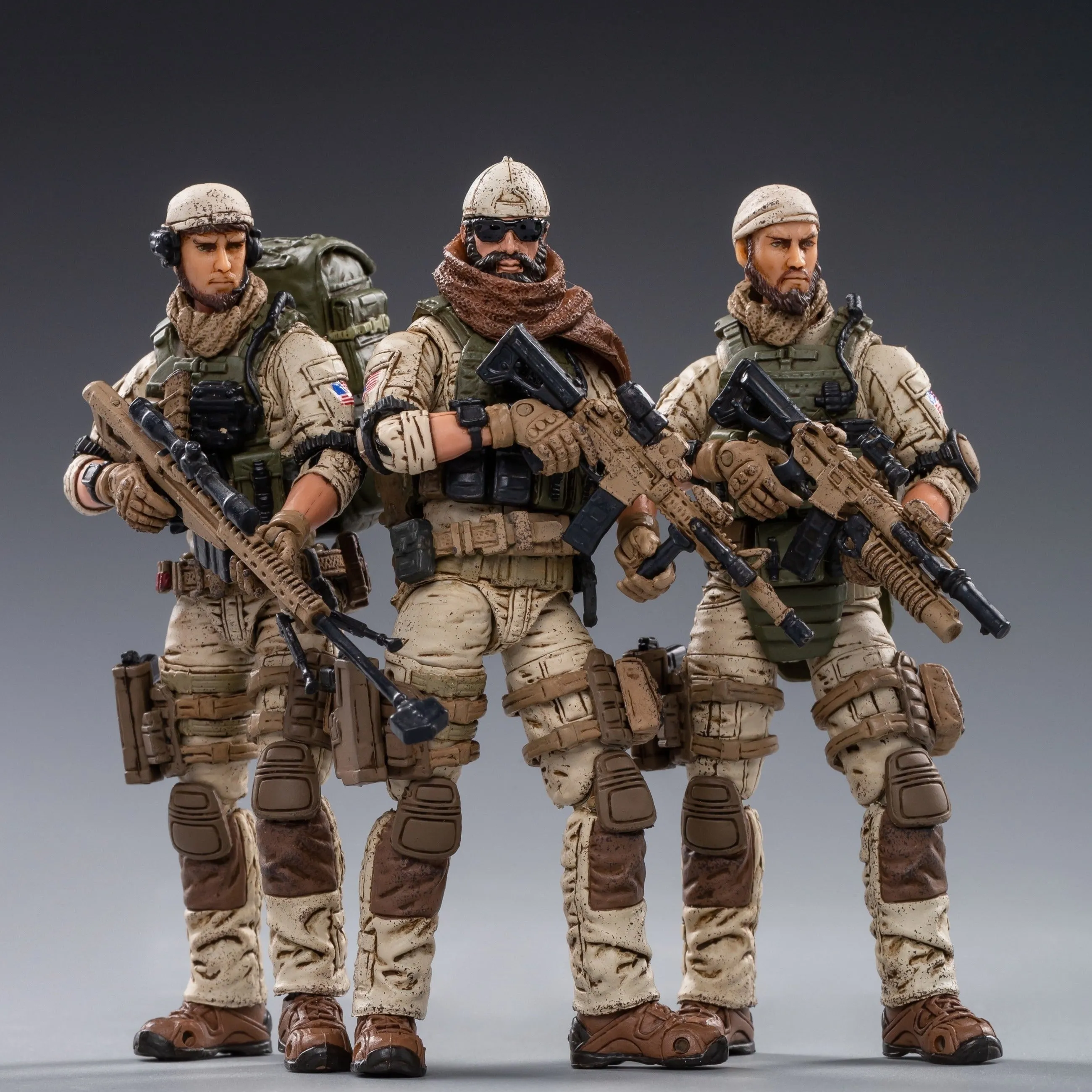 Established Maker JOY TOY US ARMY DELTA FORCE 1/18 FIGURE 3PK