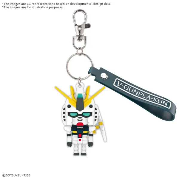 Kids SelfRegulation Nu Gunpla-Kun 3D Rubber Mascot Keychain Resolution Phase