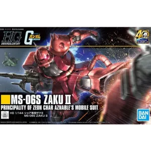 Fantasy World Soccer Ball Bandai Hobby HGUC 1/144 #234  MS-06S Char's Zaku II "Mobile Suit Gundam" (5060453)