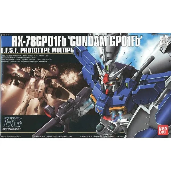 Beta testing Post Office Bandai Hobby HGUC 1/144 #18 GP01Fb Gundam (5060392)