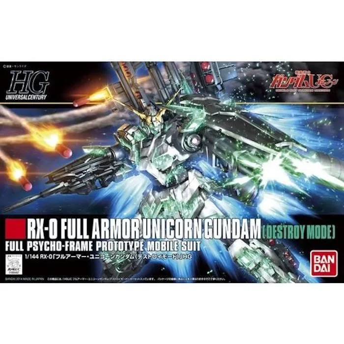 Epilogue Section UV Unwrap [Backorder] Bandai Hobby HGUC 1/144 #178 Full Armor Unicorn Gundam (Destroy Mode) (5058005)
